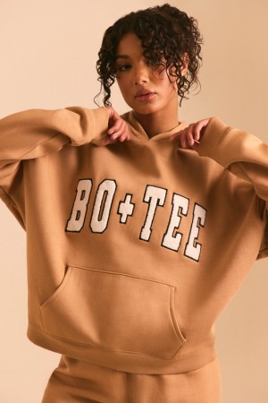 Brown Women's Bo And Tee Oversized K6 Hoodie | 82740-CDAY