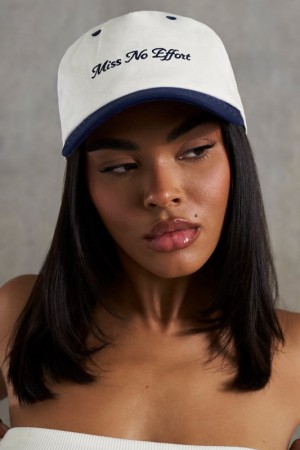 White Women's Bo And Tee Baseball Caps | 38165-WEYJ