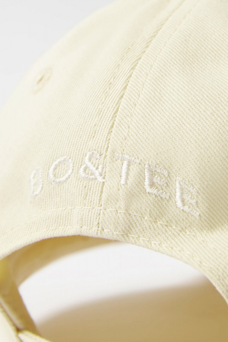 Beige Women's Bo And Tee Appliqué Baseball Caps | 63827-GTFI