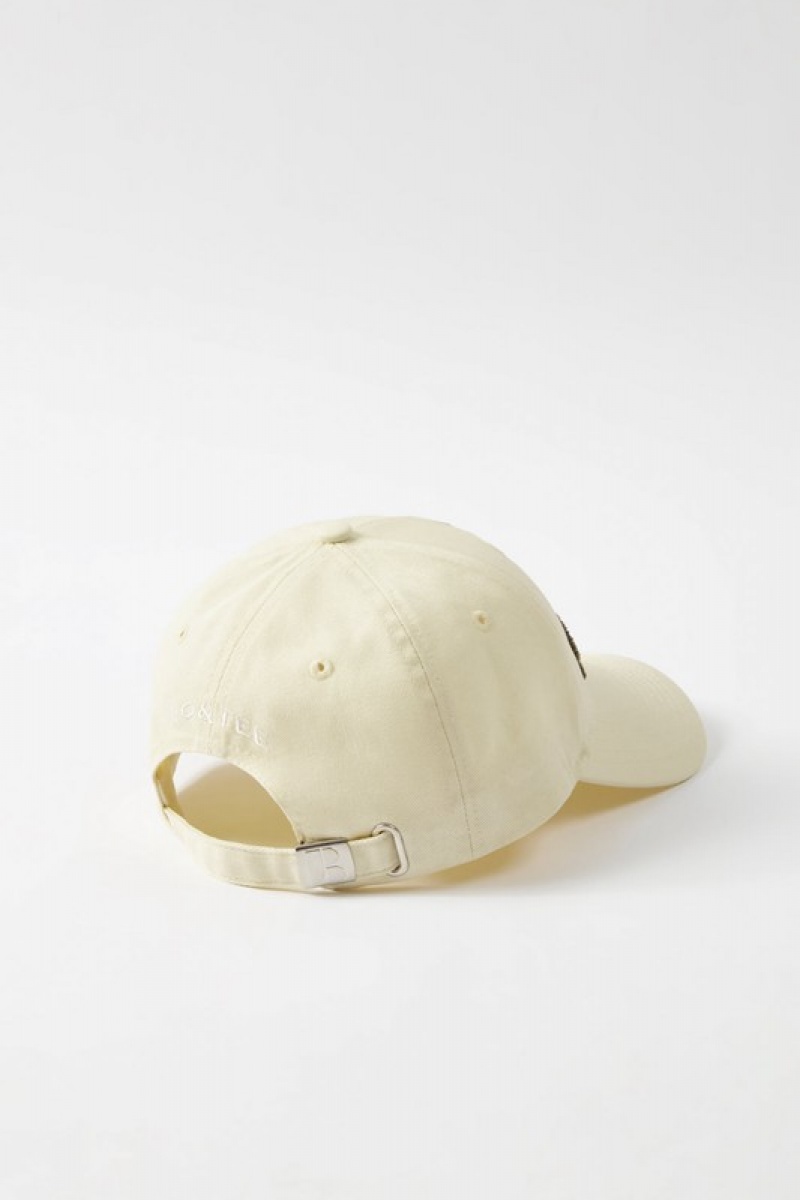 Beige Women's Bo And Tee Appliqué Baseball Caps | 63827-GTFI