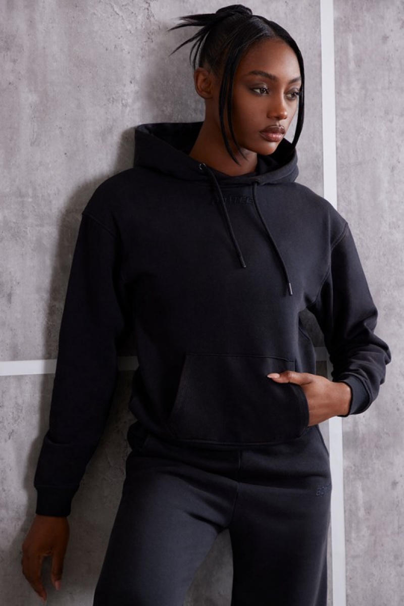 Black Women's Bo And Tee Hooded Sweatshirts | 87461-MOZN