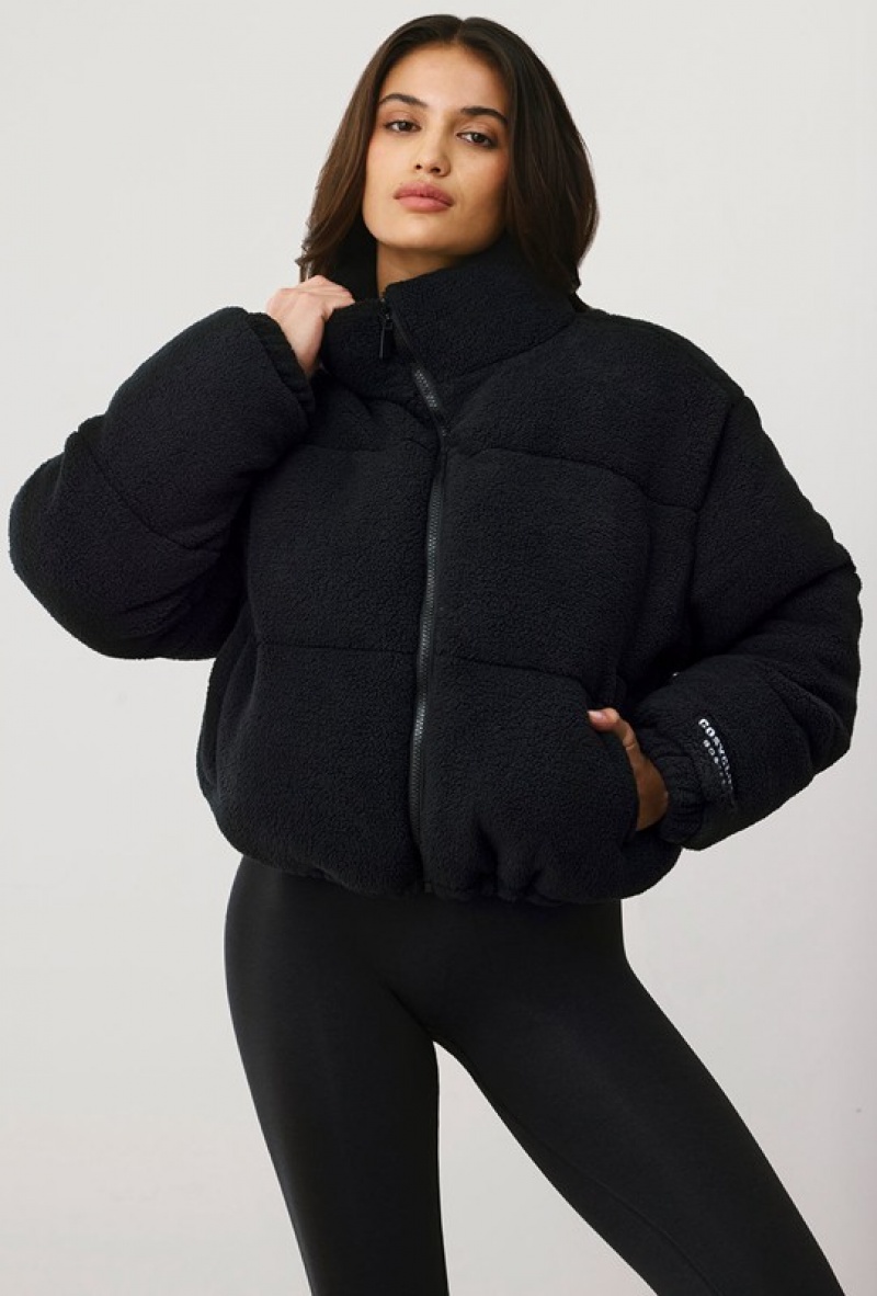 Black Women's Bo And Tee Nikk Puffer Jacket | 10398-DSRY