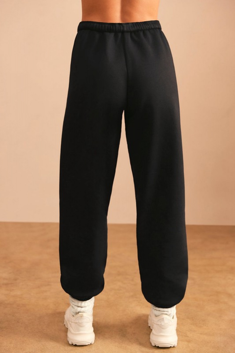 Black Women's Bo And Tee Relaxed Fit Joggers | 23509-DNFC