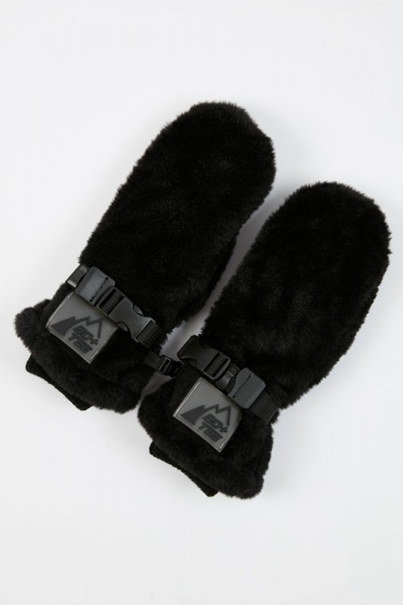 Black Women's Bo And Tee Ski Gloves | 94387-BROU