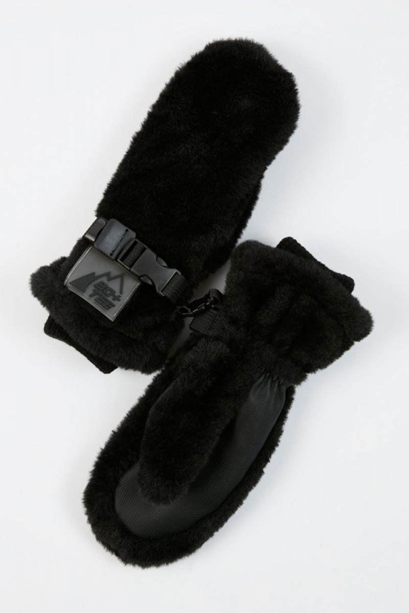 Black Women's Bo And Tee Ski Gloves | 94387-BROU