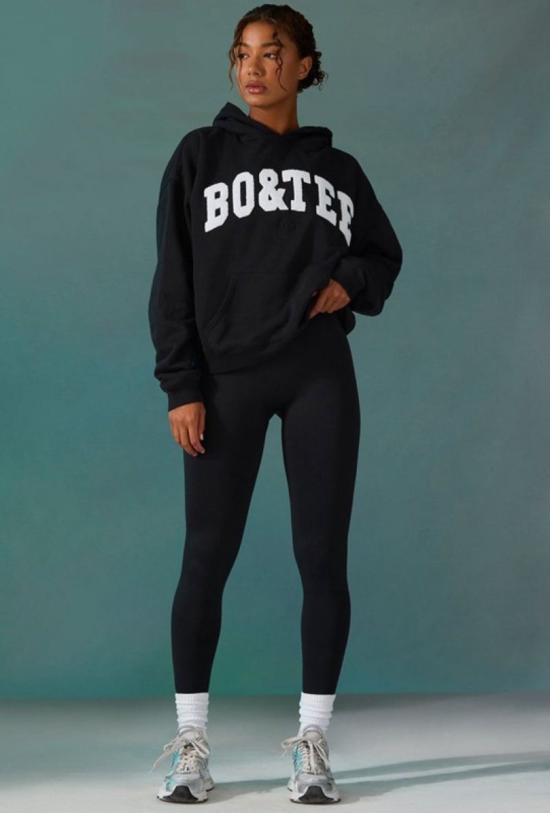 Black Women's Bo And Tee Super Sculpt Seamless Leggings | 67248-UWLM