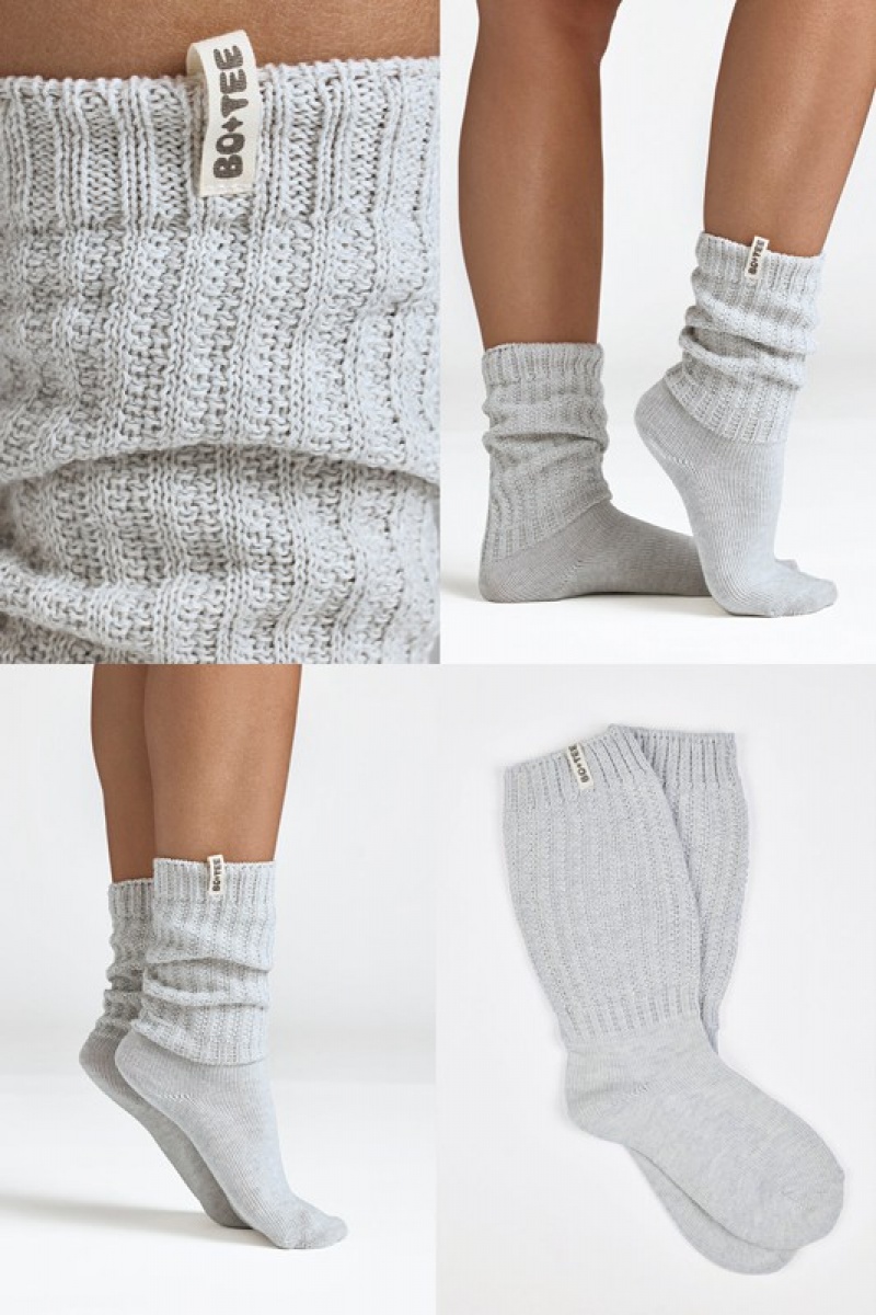 Blue Women's Bo And Tee Slouchy Rib Bundle Socks | 38601-YIER