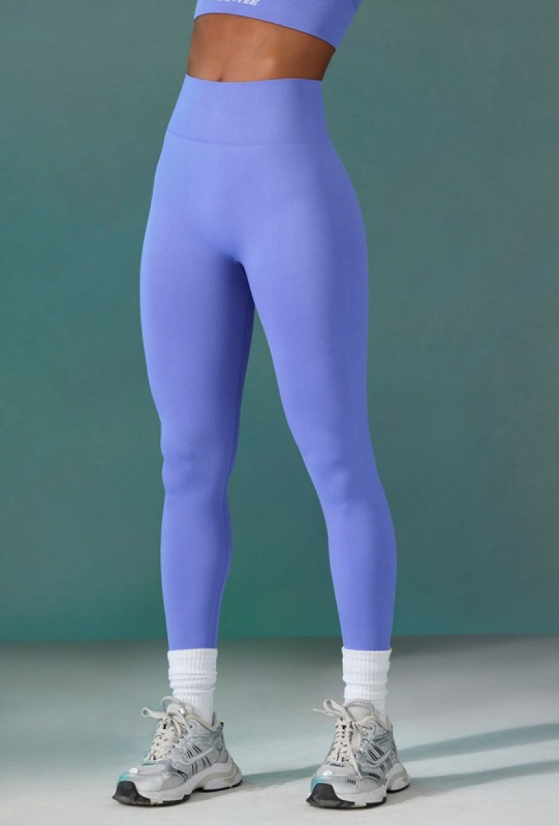 Blue Women's Bo And Tee Super Sculpt Seamless Leggings | 40783-QPIA