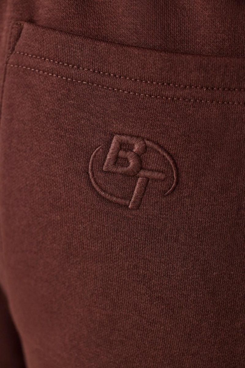 Burgundy Women's Bo And Tee Mid-Rise Joggers | 21934-NBDR