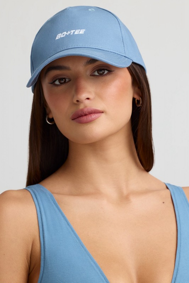 Grey Blue Women's Bo And Tee Baseball Caps | 42350-DTYO