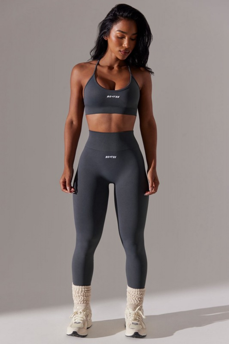 Grey Women's Bo And Tee High Waist Super Sculpt Leggings | 25489-ZVIS