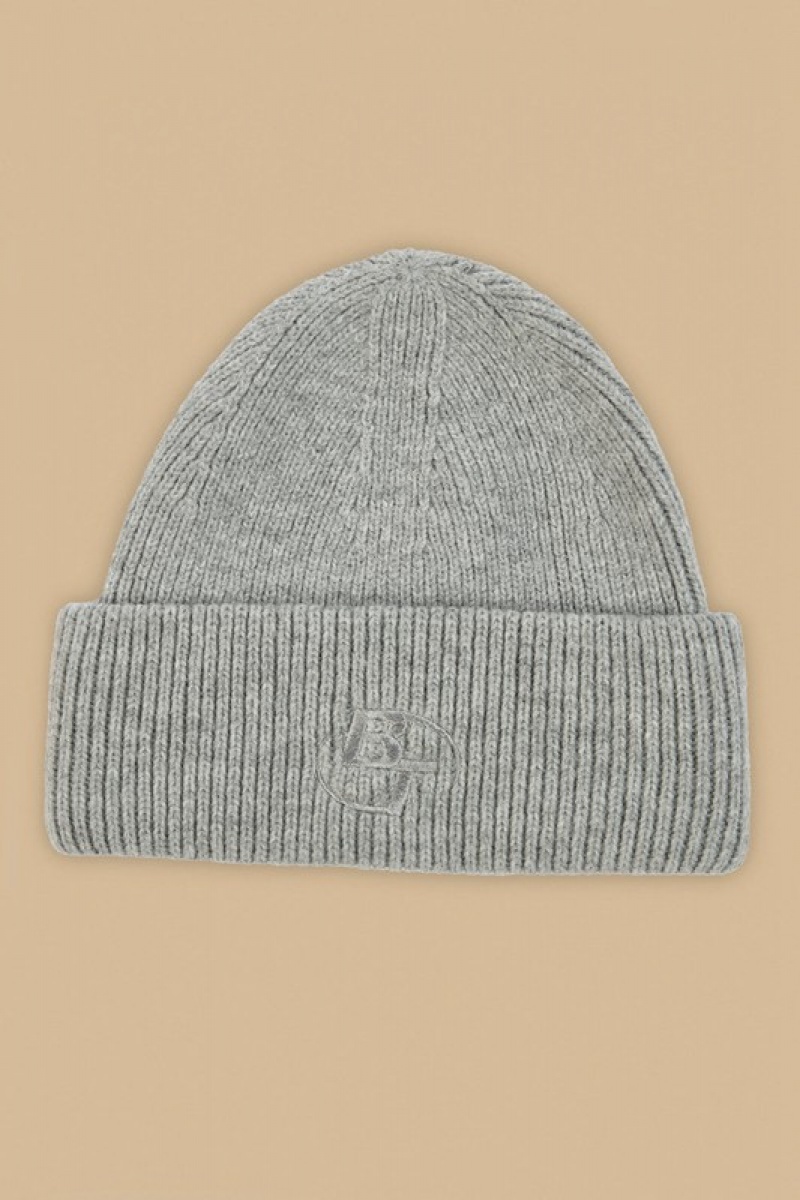 Grey Women's Bo And Tee Knit Beanie | 23901-OWPG