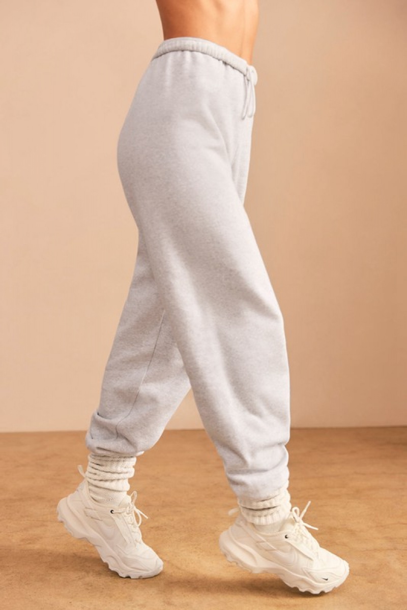 Grey Women's Bo And Tee Relaxed Fit Joggers | 90861-OYZK