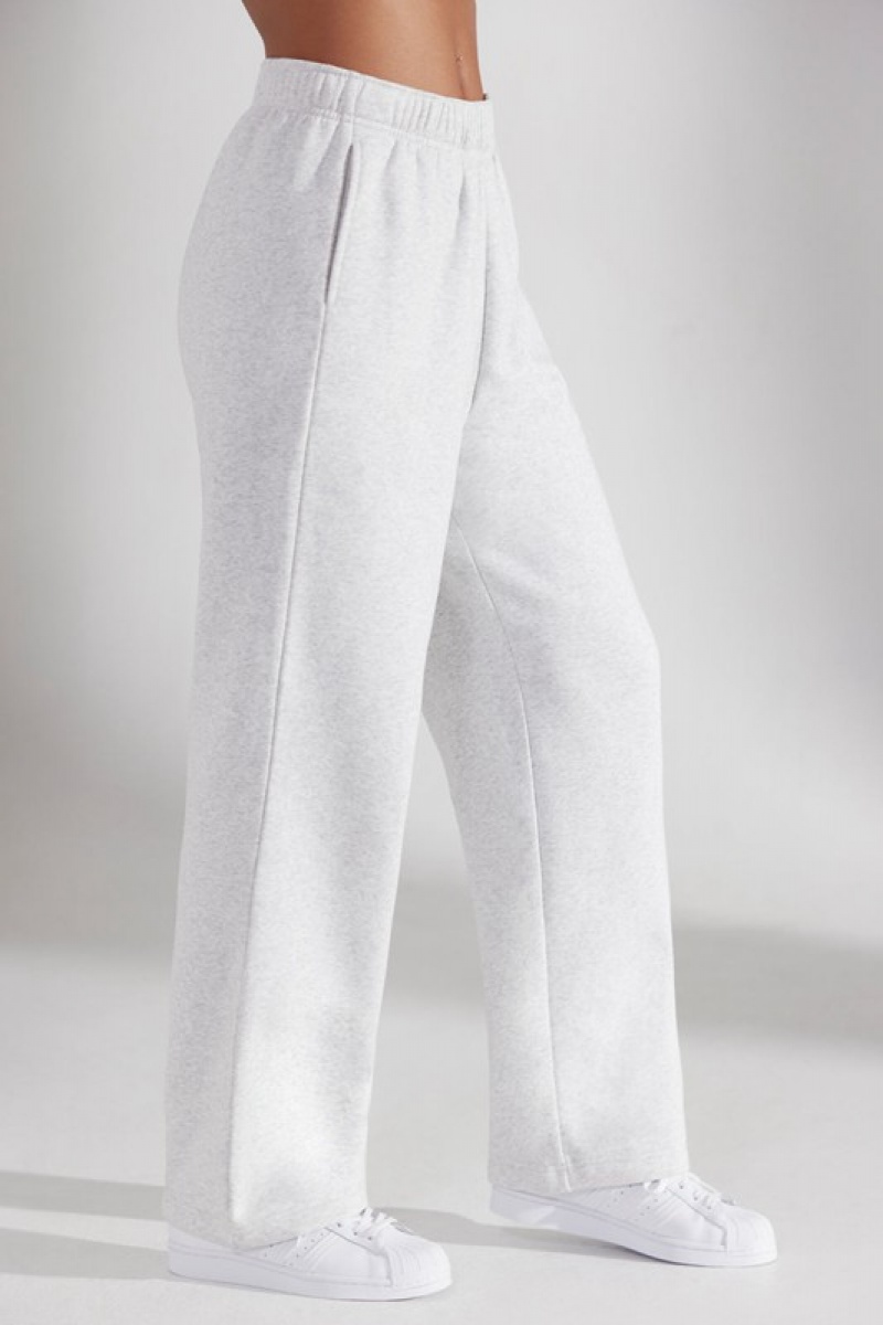 Grey Women's Bo And Tee Wide Leg Joggers | 69450-GXTO