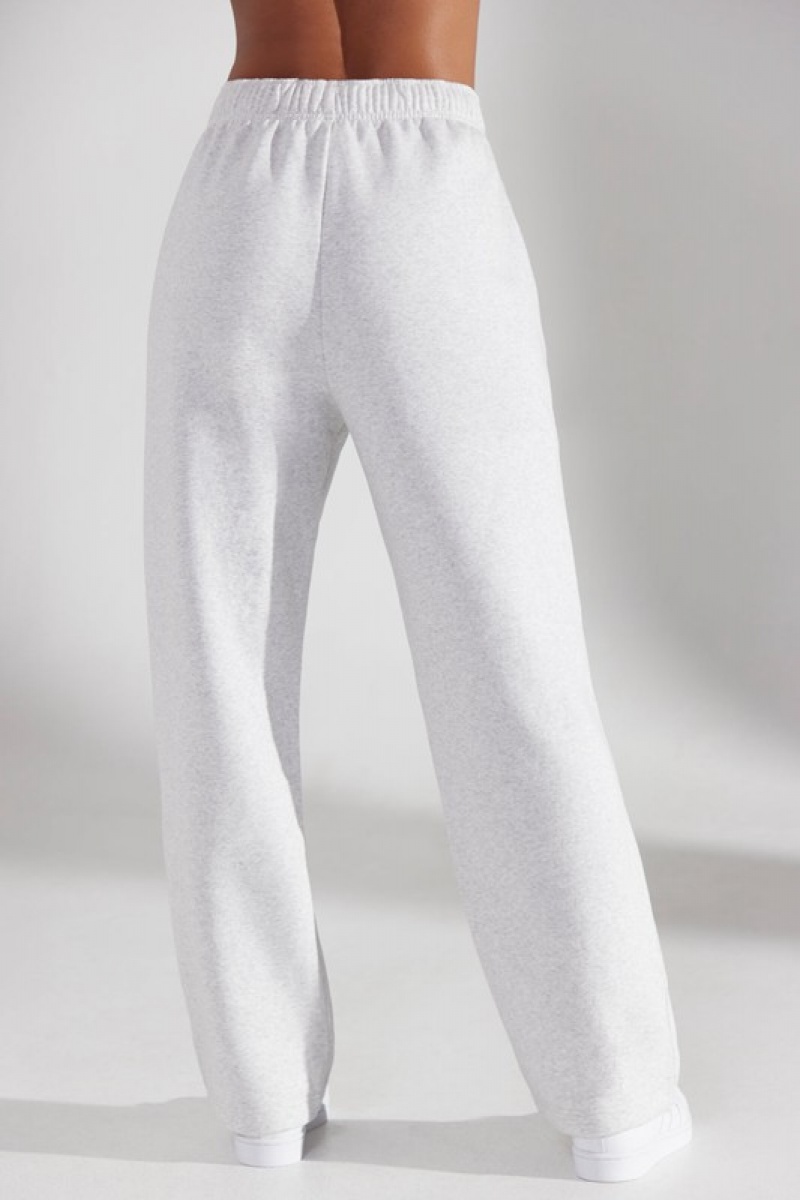 Grey Women's Bo And Tee Wide Leg Joggers | 69450-GXTO