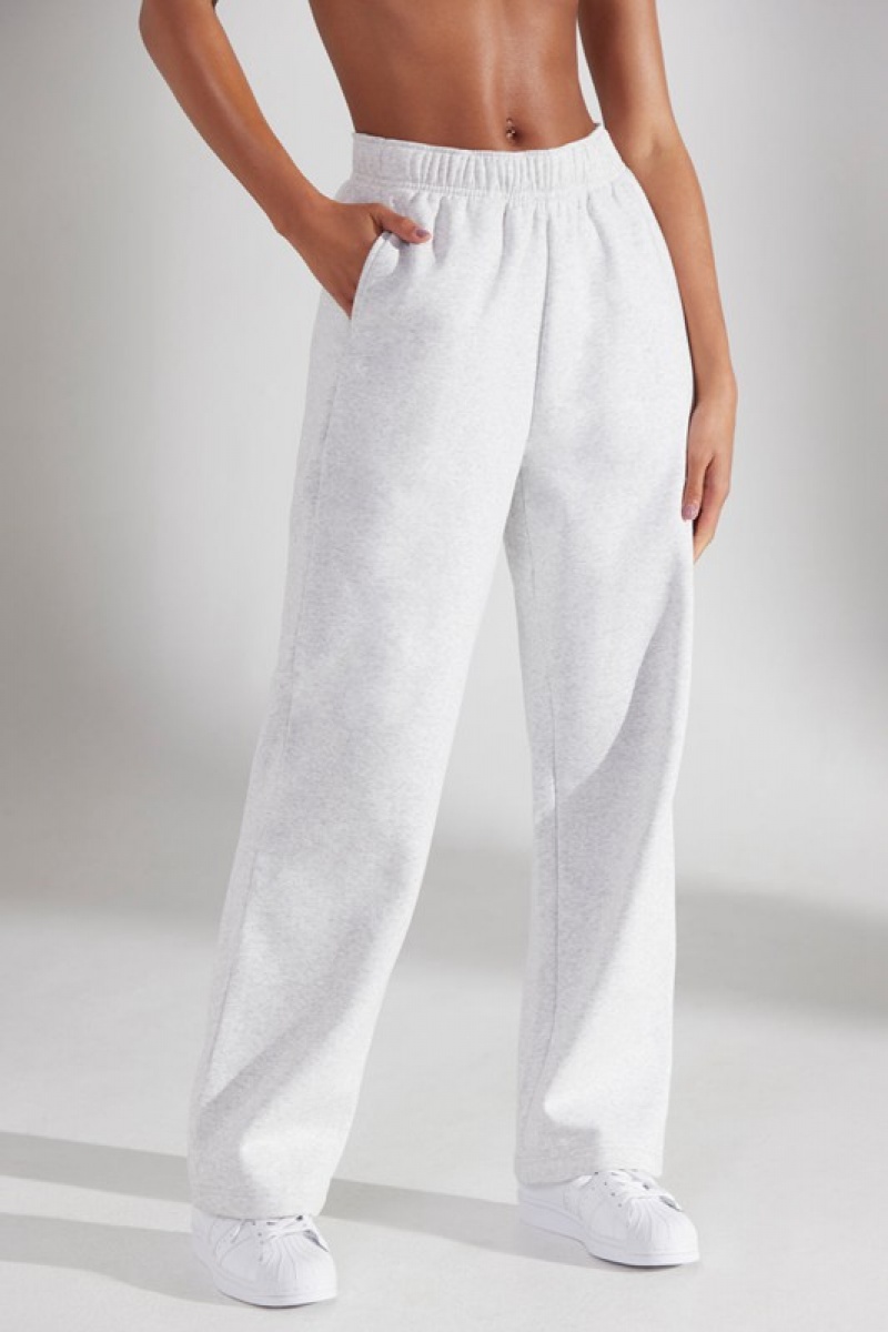 Grey Women's Bo And Tee Wide Leg Joggers | 69450-GXTO