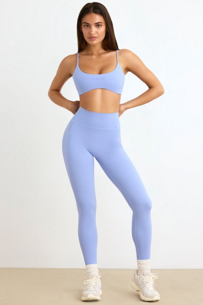 Lavender Blue Women's Bo And Tee Soft Active Leggings | 82579-MXVY