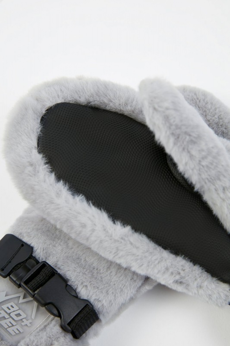 Light Grey Women's Bo And Tee Ski Gloves | 07946-BUME