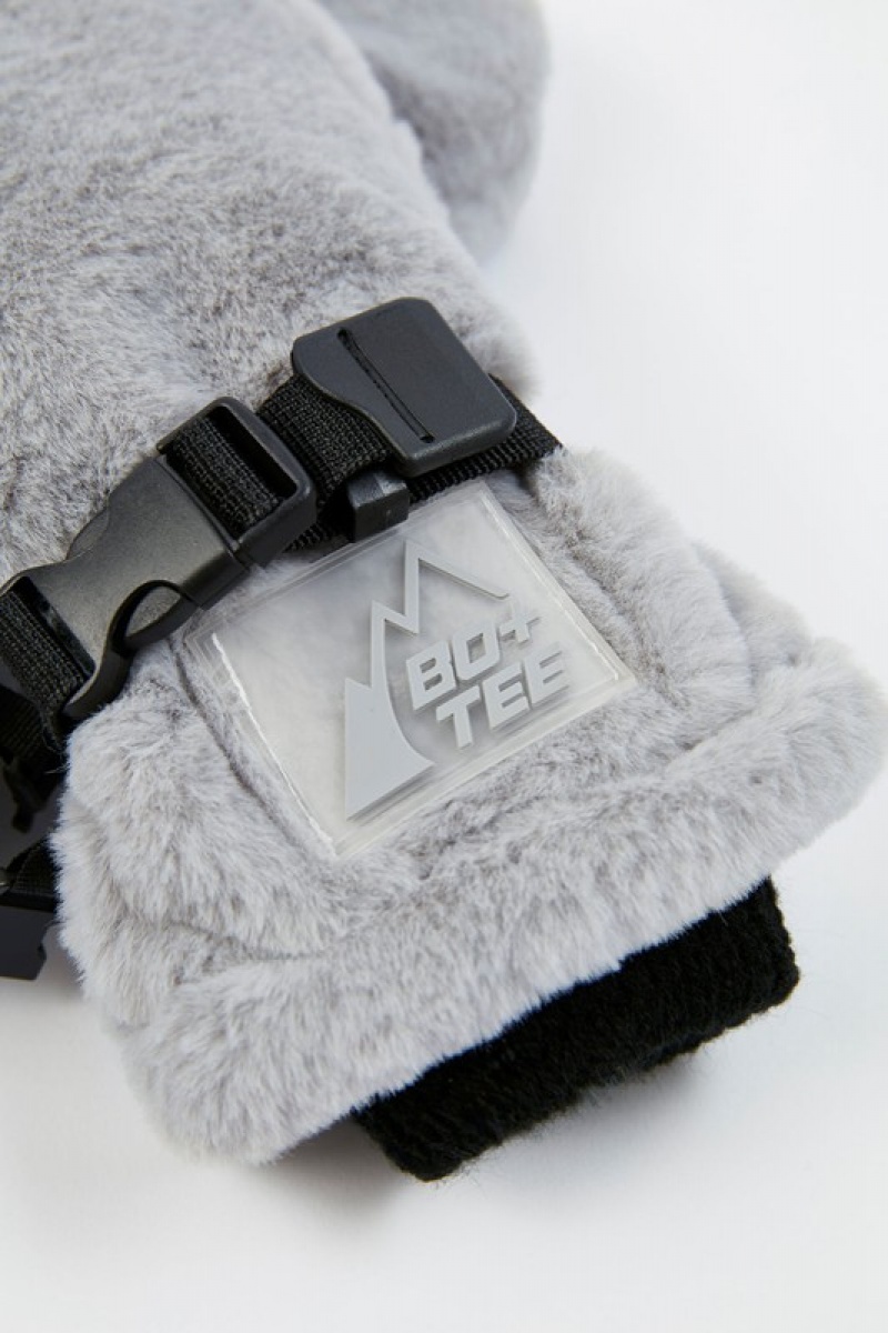 Light Grey Women's Bo And Tee Ski Gloves | 07946-BUME