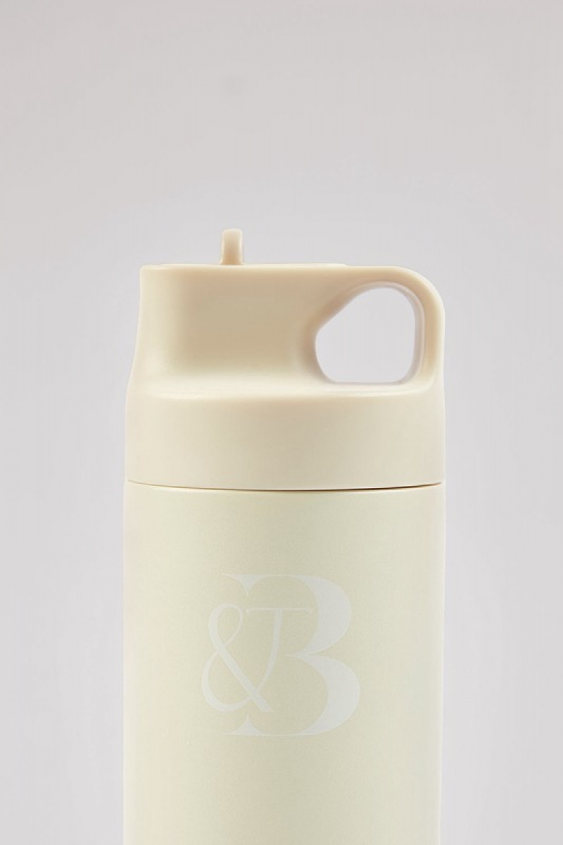 Light Yellow Women's Bo And Tee Thermos Water Bottles | 81526-AWPV