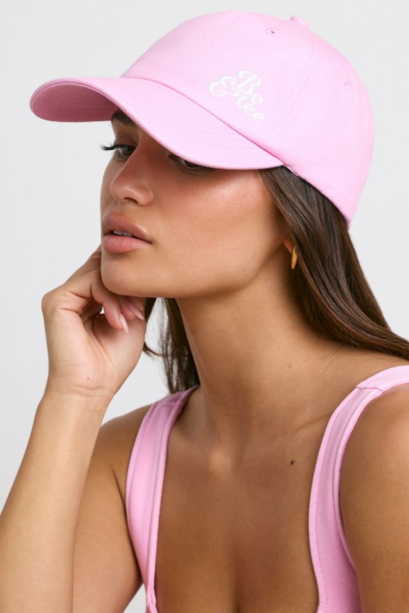 Pink Women's Bo And Tee Baseball Caps | 74609-KEXH