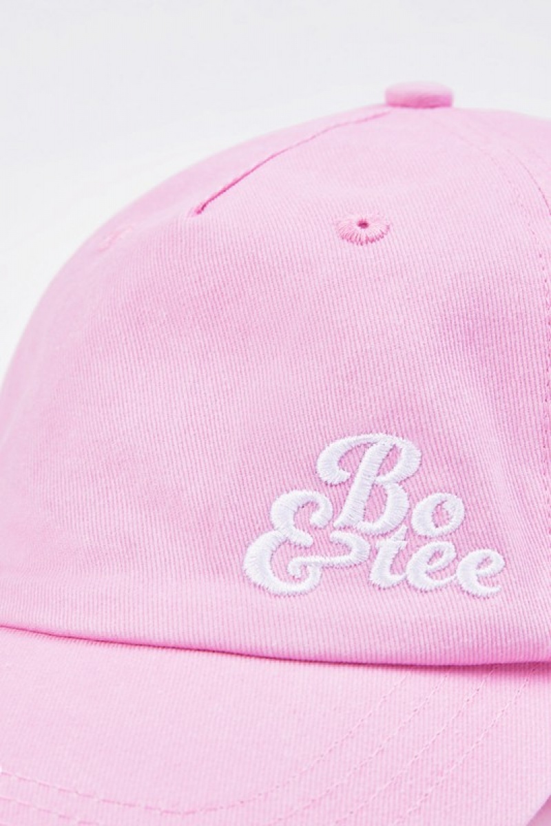 Pink Women's Bo And Tee Baseball Caps | 74609-KEXH