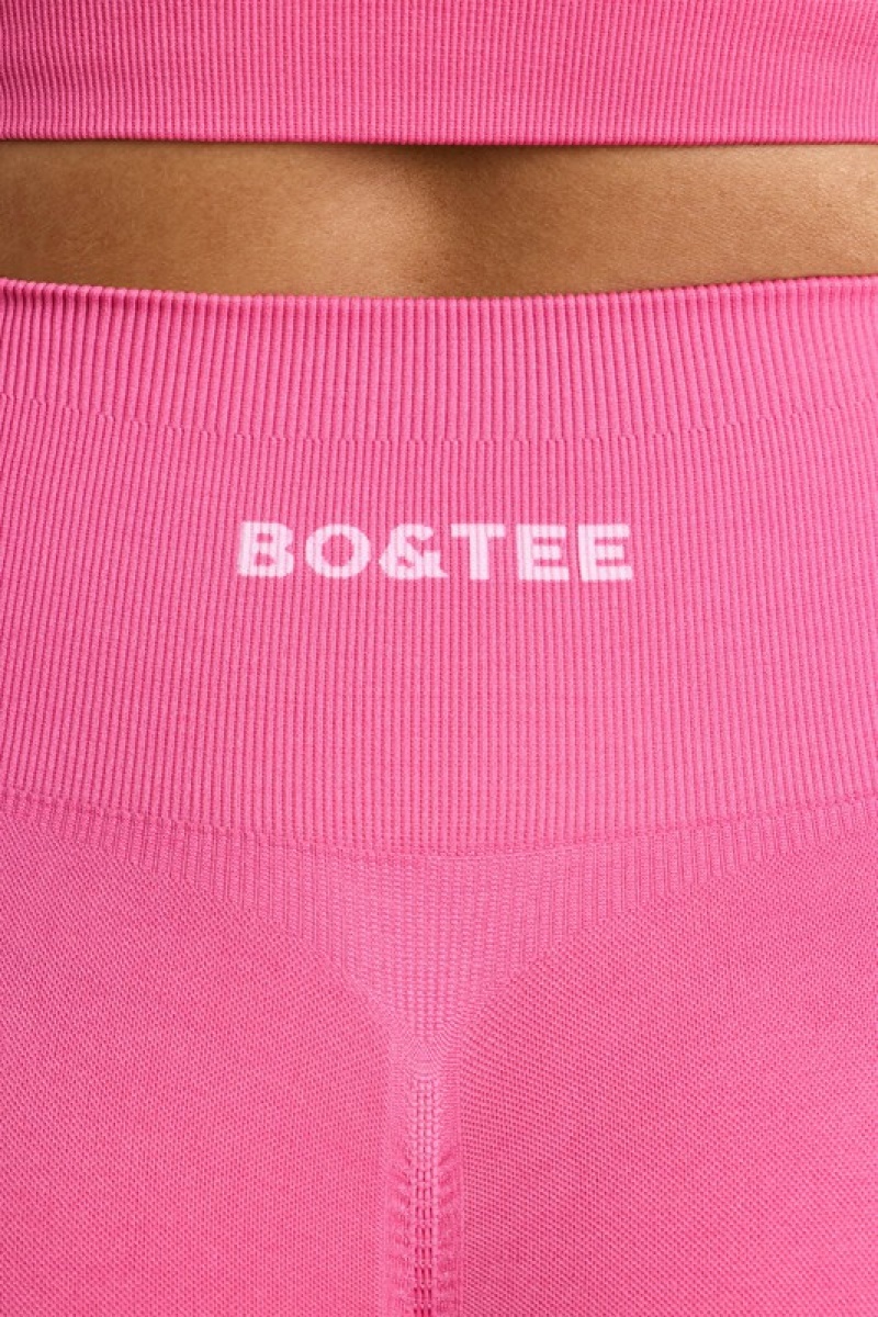 Pink Women's Bo And Tee High-Waist Define Luxe Leggings | 17492-CKGA