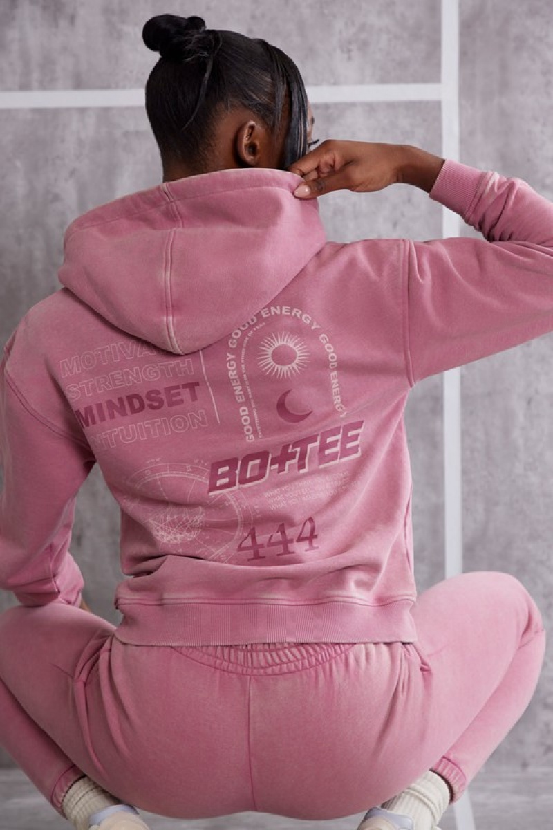 Rose Women's Bo And Tee Hooded Sweatshirts | 18035-LYIJ