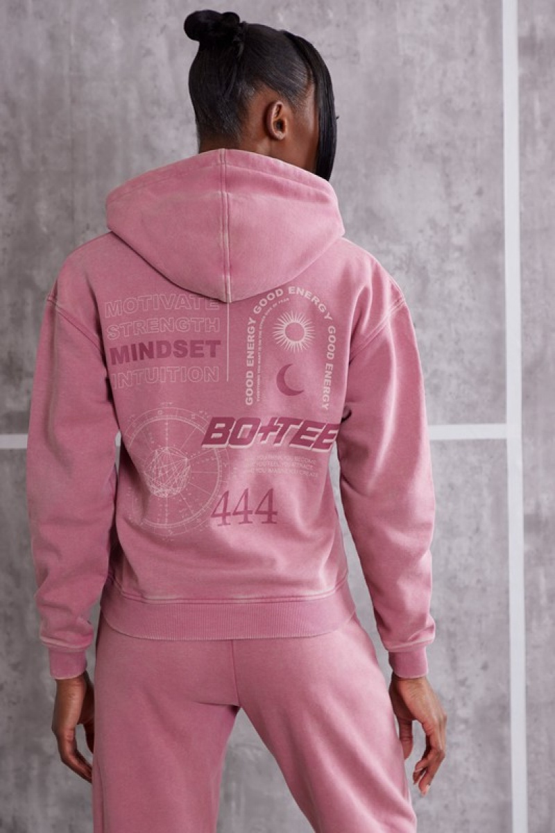 Rose Women's Bo And Tee Hooded Sweatshirts | 18035-LYIJ