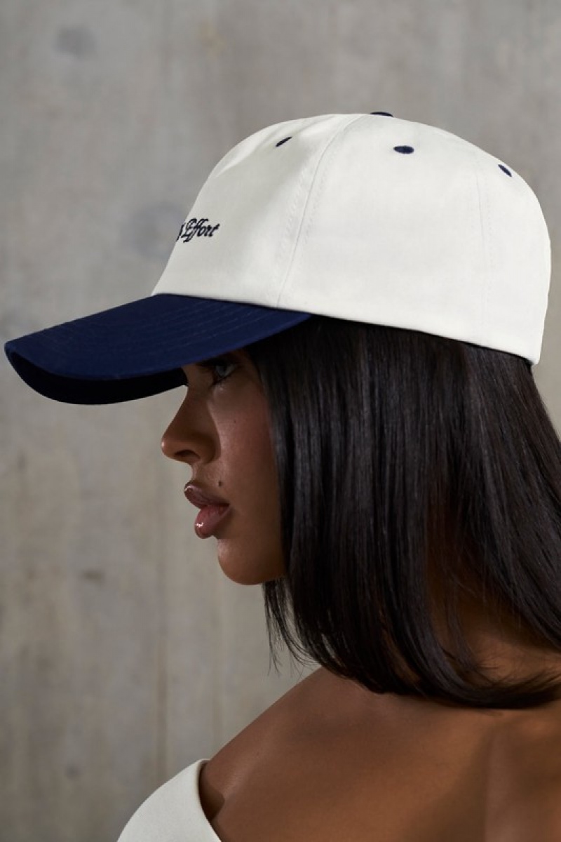 White Women's Bo And Tee Baseball Caps | 38165-WEYJ