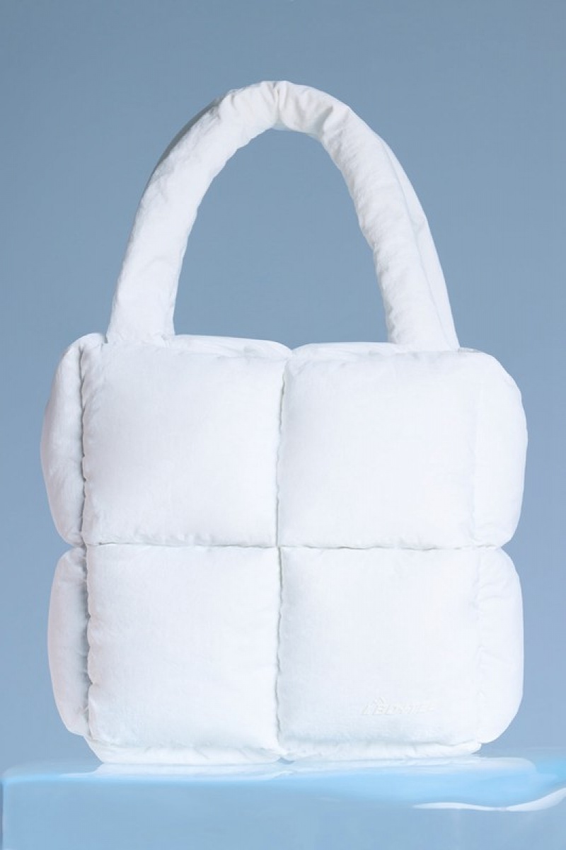 White Women's Bo And Tee Quilted Puffer Bags | 84691-NDZA