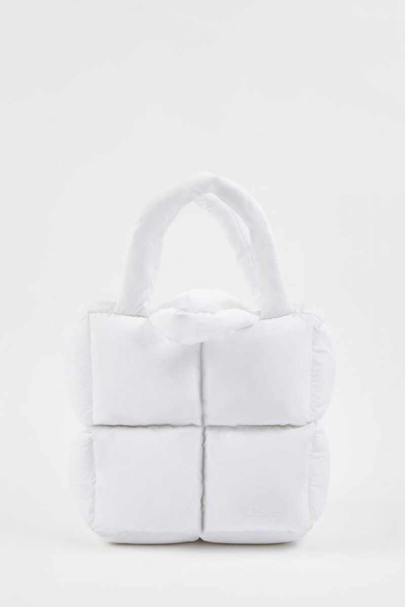 White Women's Bo And Tee Quilted Puffer Bags | 84691-NDZA