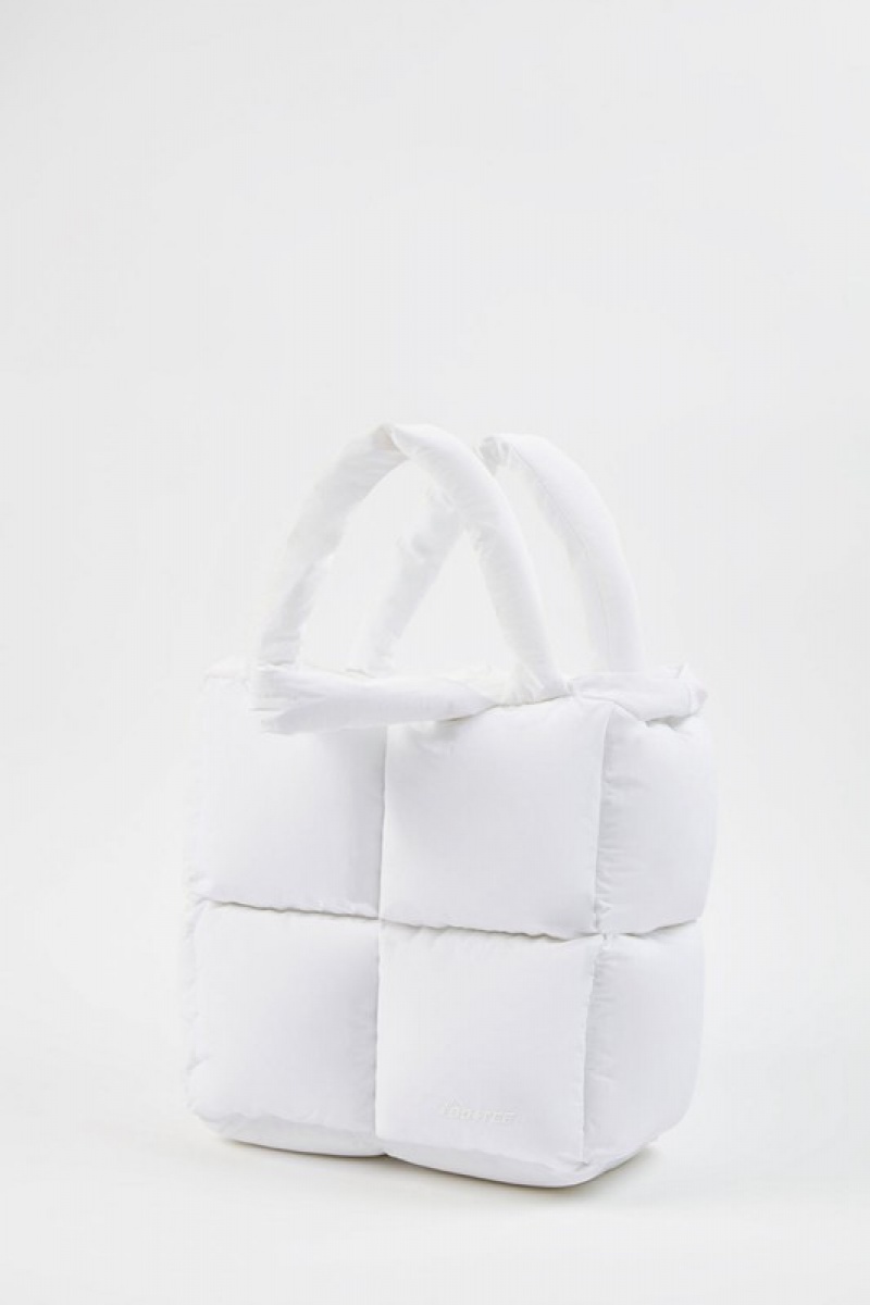 White Women's Bo And Tee Quilted Puffer Bags | 84691-NDZA