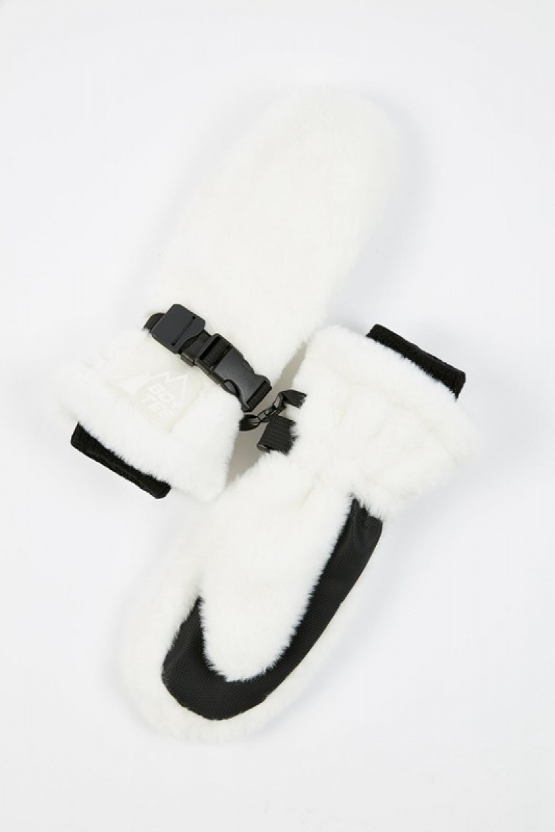 White Women's Bo And Tee Ski Gloves | 06321-TZRI